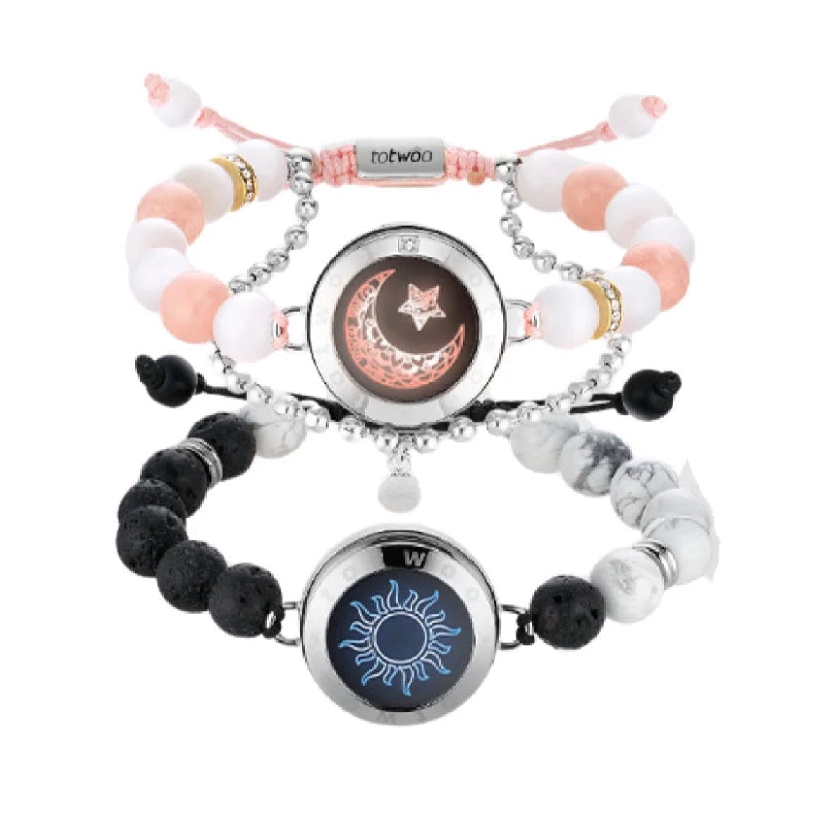 Totwoo Touch Smart Beaded Bracelets—Couple Gift for Girlfriend Boyfriend Anniversary