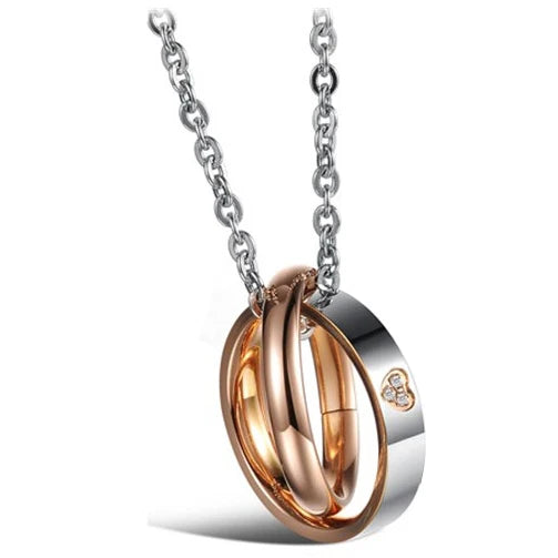 Couple Necklace, Pendent Necklace, Engrave Words