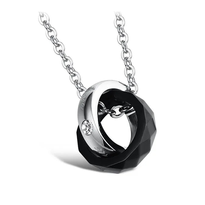 Couple Necklace, Pendent Necklace, Engrave Words