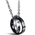 Couple Necklace, Pendent Necklace, Engrave Words