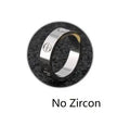 Rose Gold Love Ring Couple CZ Crystal Rings