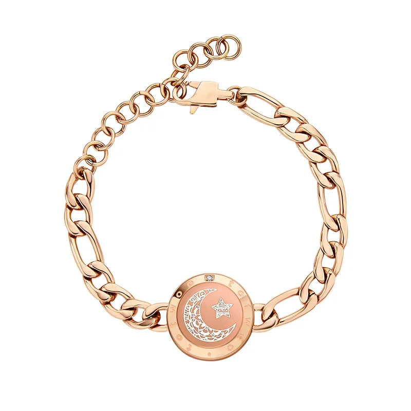 (MOON)Totwoo Touch Single Bracelet - Long Distance Smart Jewelry (match with sun)