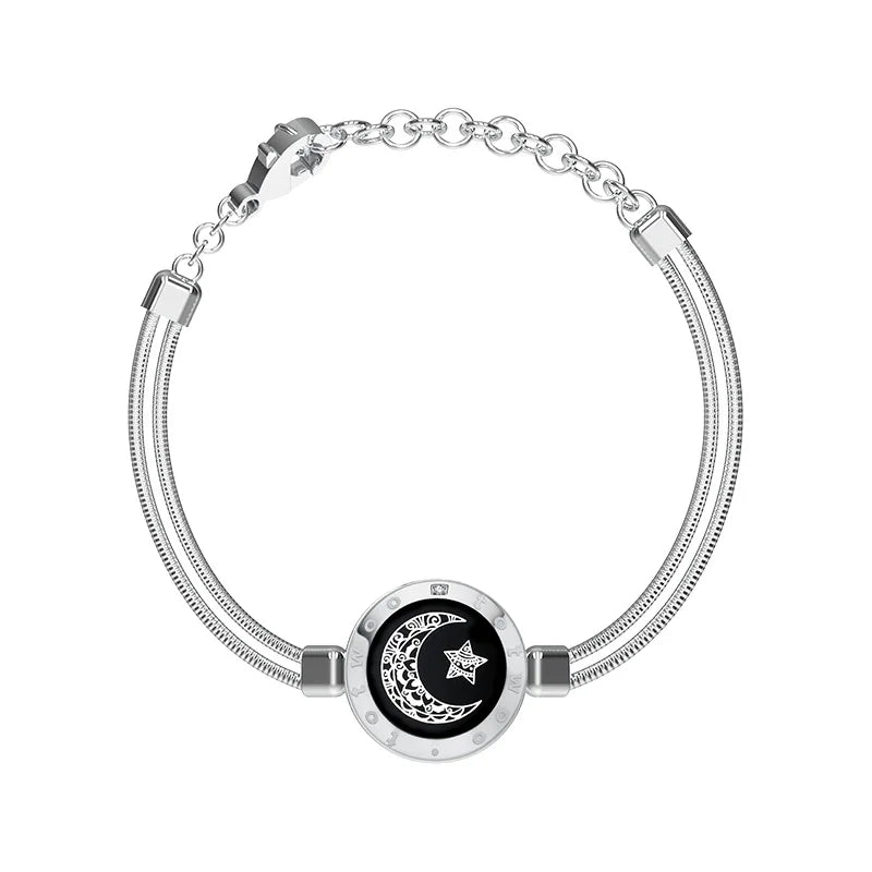 (MOON)Totwoo Touch Single Bracelet - Long Distance Smart Jewelry (match with sun)