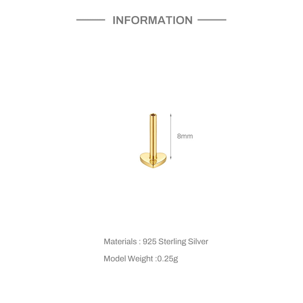 Moissanite Diamond Stud Orginal 925 Sterling Silver Screw Flat Back Moissanite Earring Jewel