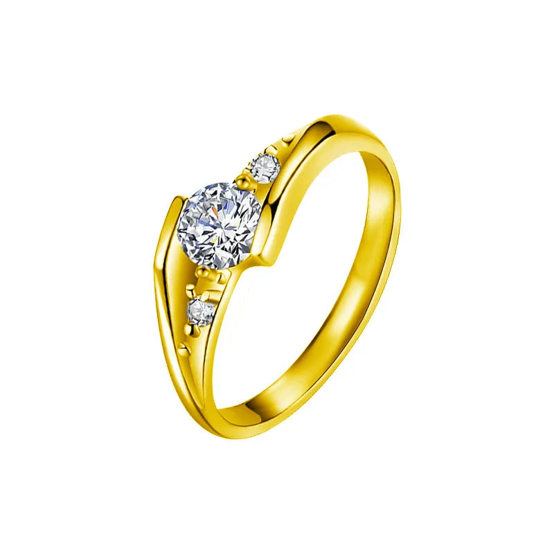 S925 Rhodium-Plated 0.5ct Moissanite Couple Rings - Adjustable Exquisite Jewelry