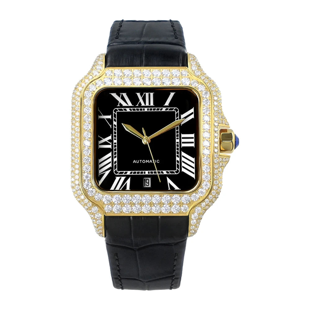 VVS Moissanite Diamond Studded Iced out Wholesale Factory Watch for Gift Passd Wrist Jewelry Accessory
