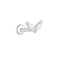Moissanite Diamond Stud Orginal 925 Sterling Silver Screw Flat Back Moissanite Earring Jewel