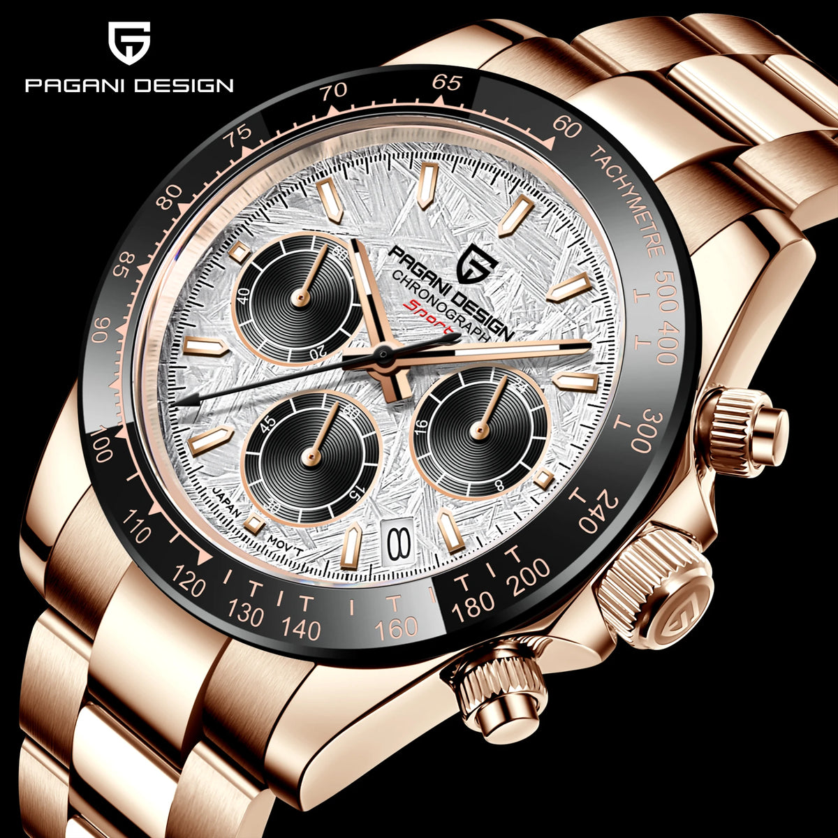 PAGANI DESIGN 2026 Rose Gold Quartz Watch