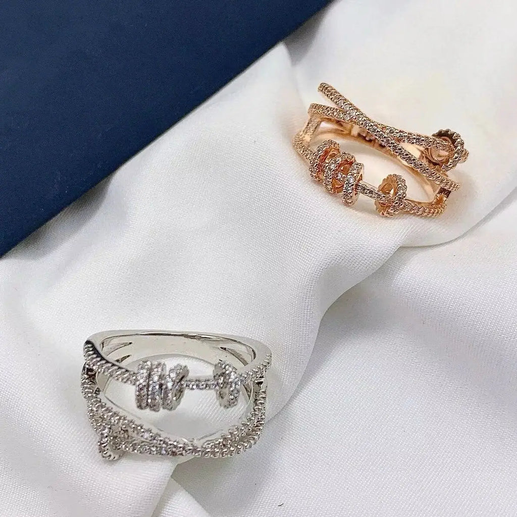 s925 Silver Time Running Rotatable Moissanite Ring