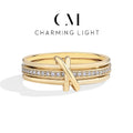 Fine Moissanite band Ring S925 Sterling Sliver Diamond