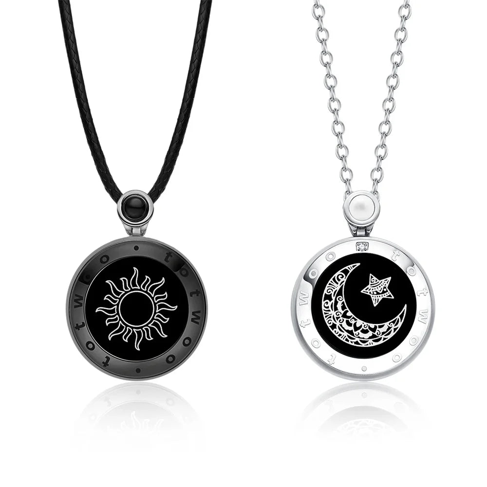 TOTWOO sun&moon Long Distance Touch Necklace| Gift
