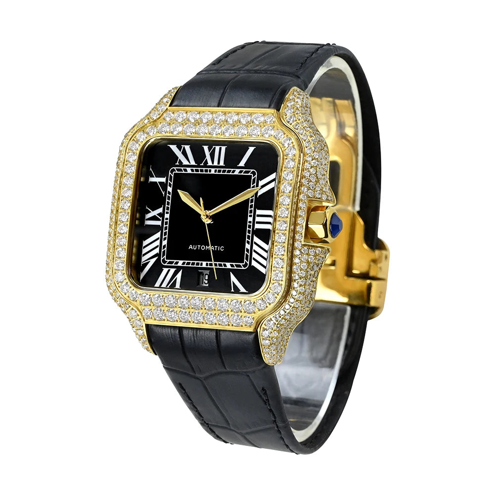 VVS Moissanite Diamond Studded Iced out Wholesale Factory Watch for Gift Passd Wrist Jewelry Accessory