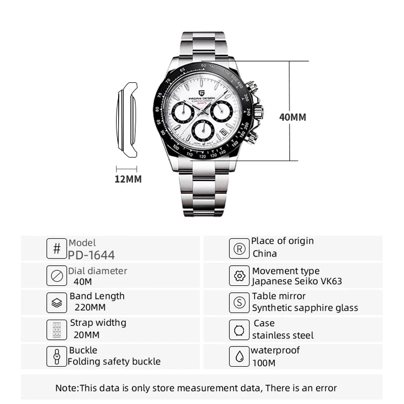 PAGANI DESIGN 2026 Rose Gold Quartz Watch