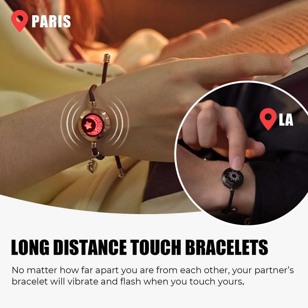 (MOON)Totwoo Touch Single Bracelet - Long Distance Smart Jewelry (match with sun)