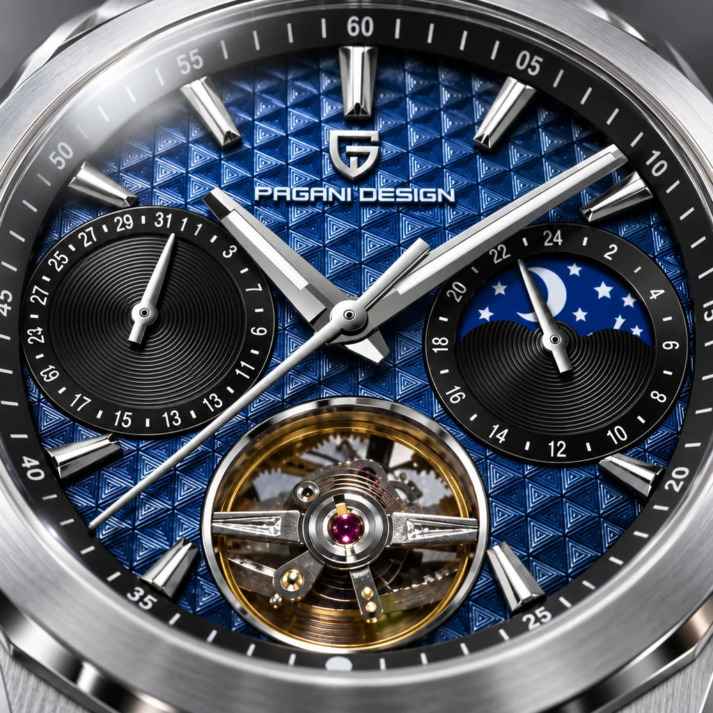 Sapphire stone Pagani Design 2026 41MM 0bar reloj hombre wristwatch