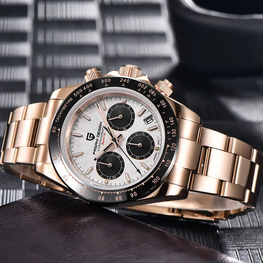 PAGANI DESIGN 2026 Rose Gold Quartz Watch