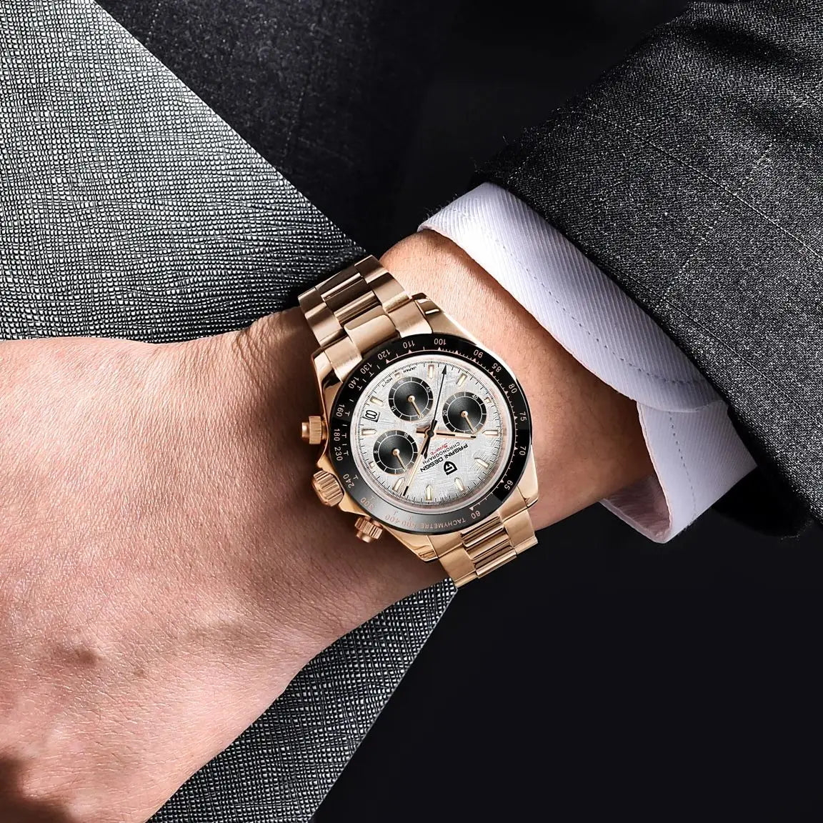 PAGANI DESIGN 2026 Rose Gold Quartz Watch